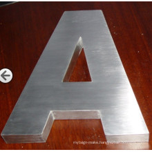 Brushed Finish 3D Stainless Steel Metal Letter Sign